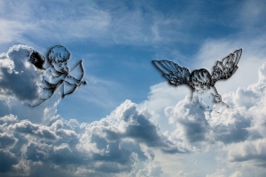 Cupid be true Sky background © Pakhnyushchyy - DollarPhotoClub