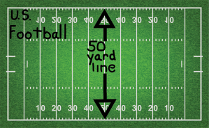 50 yard line US Football s