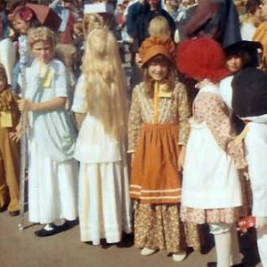 Yep, that's me, age 8, at a Halloween costume contest at school. No, I didn't win.