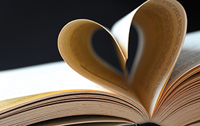 Pages Of A Book Curved Into A Heart